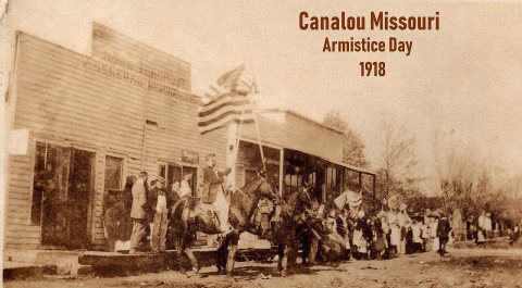 1918 Canalou Missouri Armistice Day 1 titled