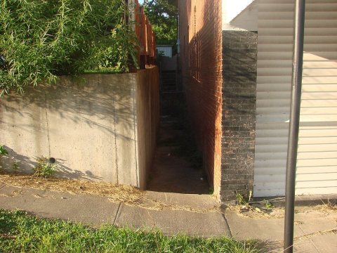 Alley by the Masonic Lodge
