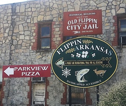 Existing signage in downtown