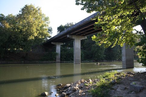 Lawrence County Road 107 bridge over Spring River at