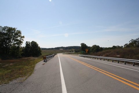 AR 56 crossing the Strawberry River in