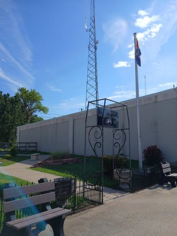 Diamond, Missouri - entrance to Veterans' Memorial Park
