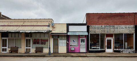 Part of a downtown block