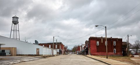 A struggling small-town downtown