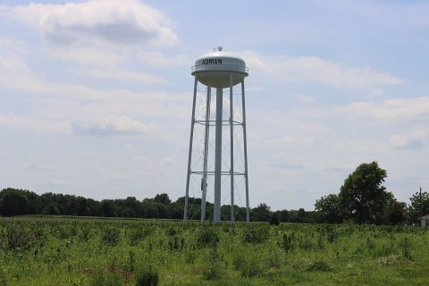 Adrian MO southwest water tower