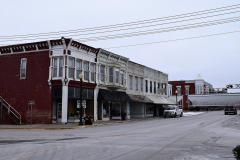 Downtown Monroe City, Missouri