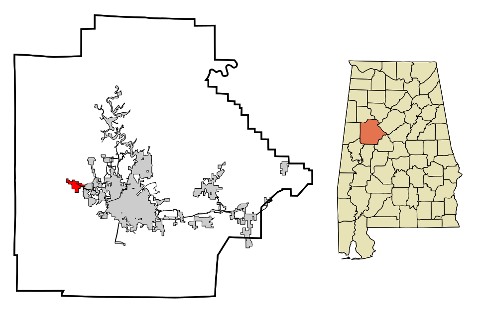 Locator map of Coker