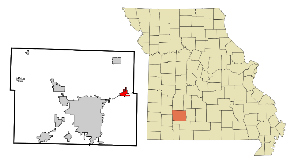 Locator map of Strafford