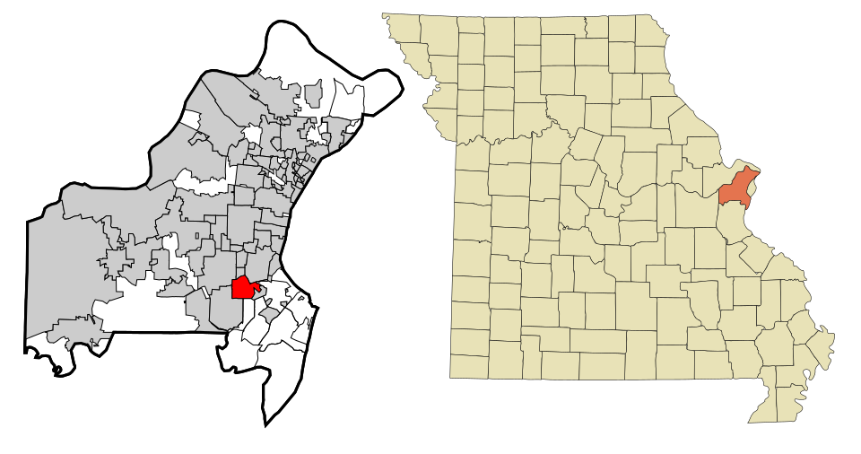 Locator map of Crestwood