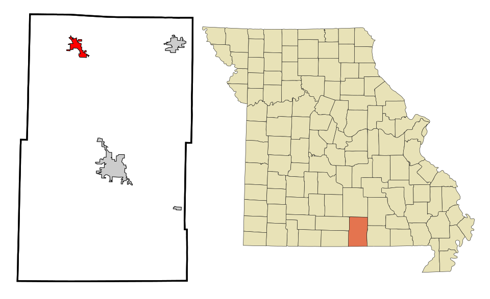Locator map of Willow Springs