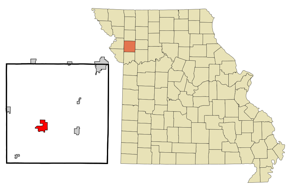 Locator map of Plattsburg