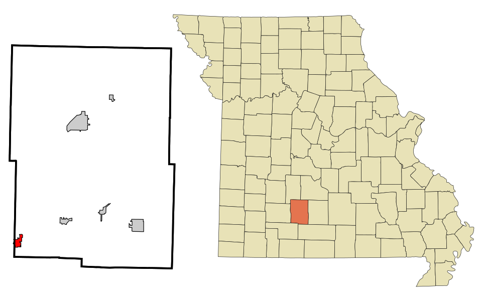 Locator map of Rogersville