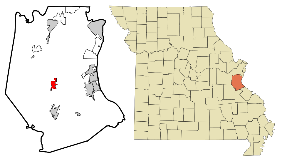 Locator map of Hillsboro