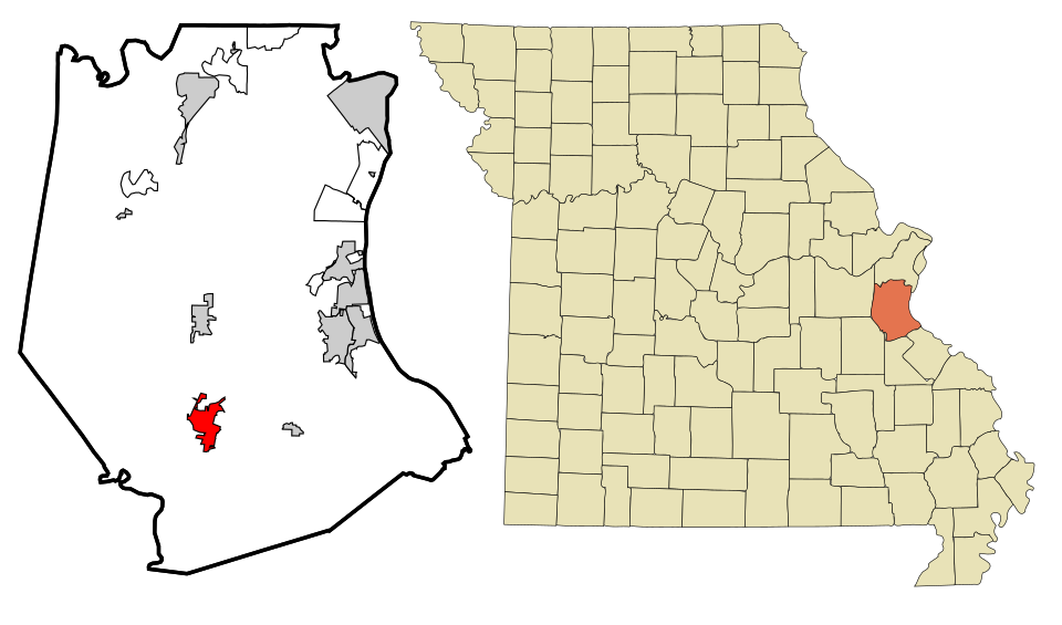 Locator map of De Soto
