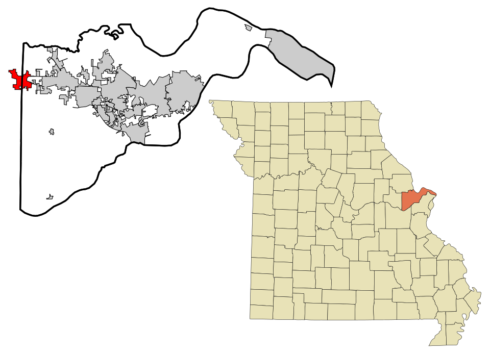 Locator map of Foristell
