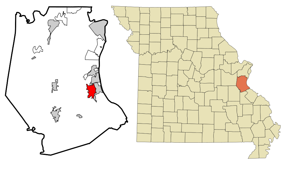 Locator map of Festus