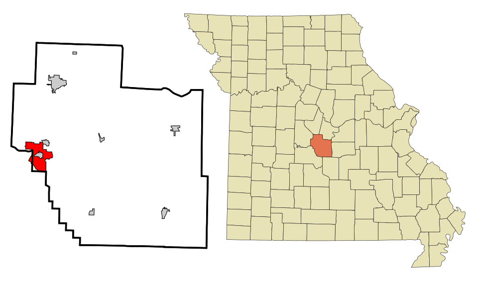 Locator map of Lake Ozark