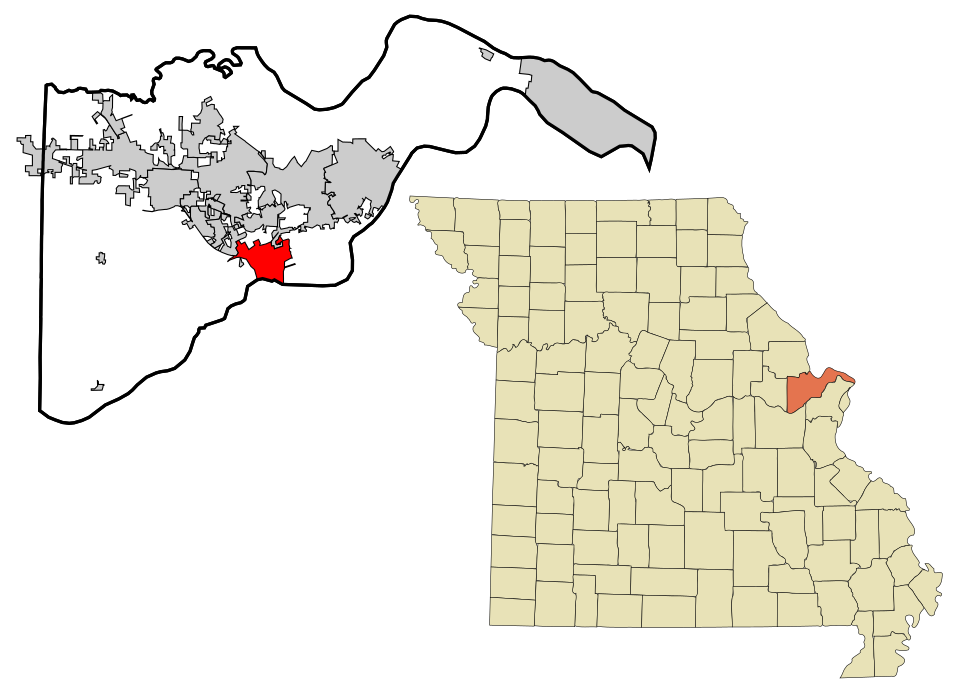 Locator map of Weldon Spring
