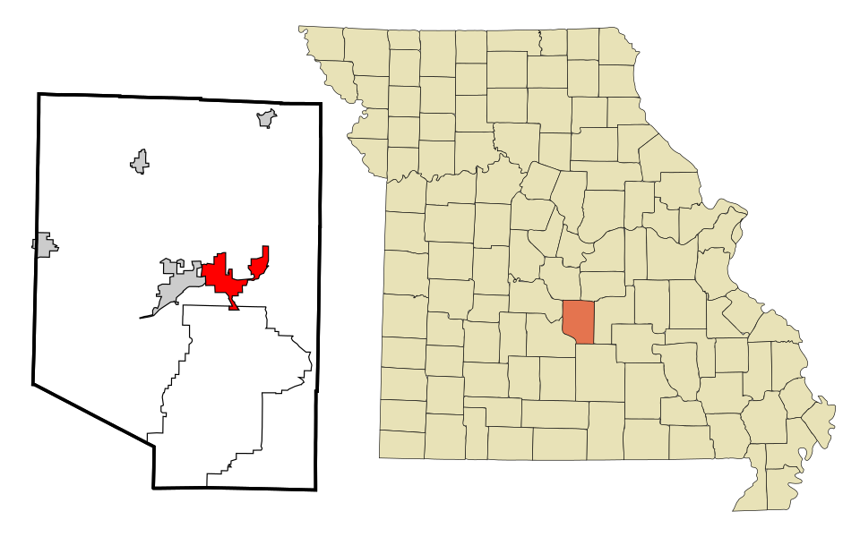 Locator map of St. Robert