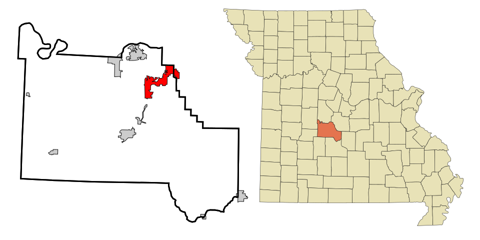 Locator map of Osage Beach