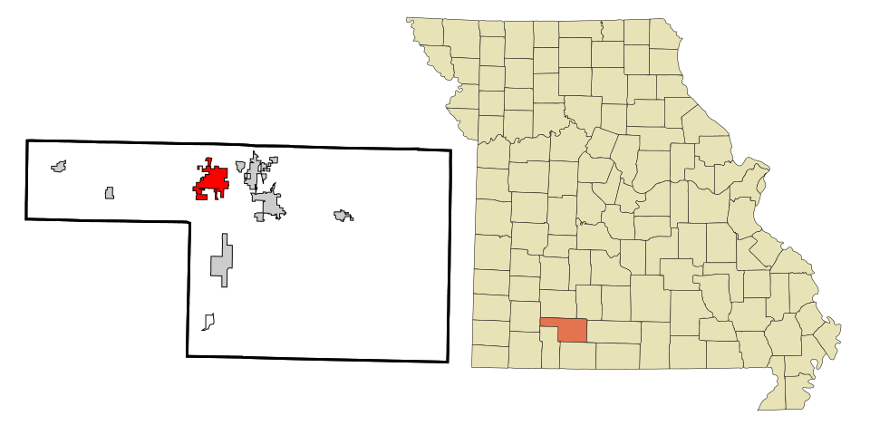 Locator map of Nixa