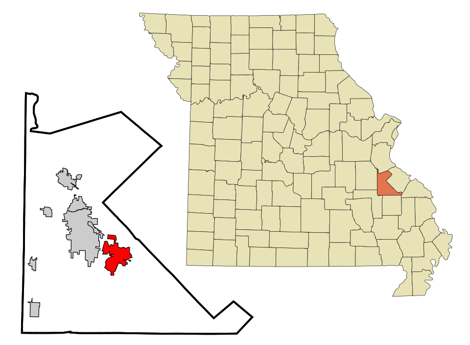 Locator map of Farmington