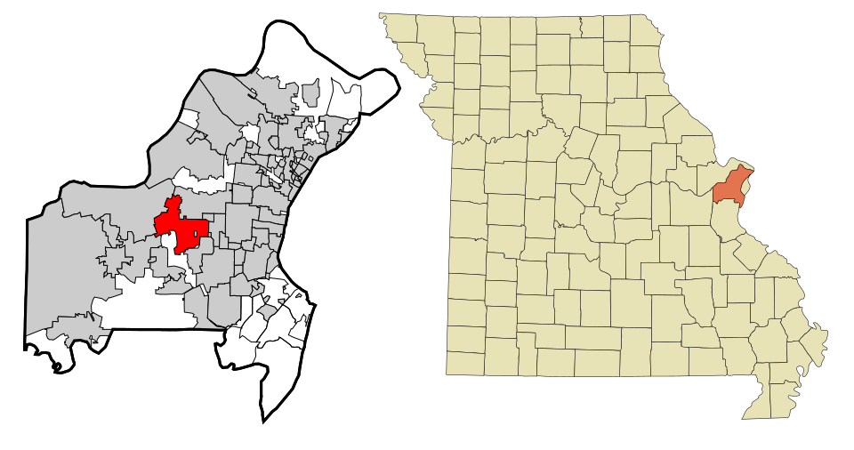 Locator map of Town and Country