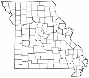 Locator map of Poplar Bluff