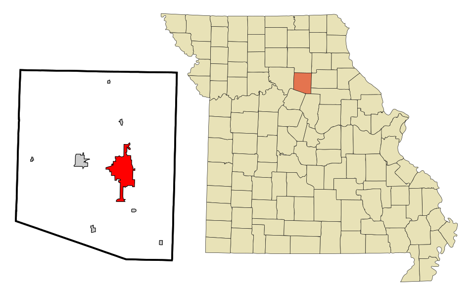 Map of Moberly