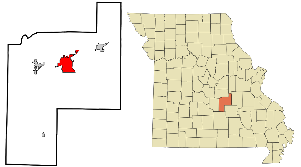 Locator map of Rolla