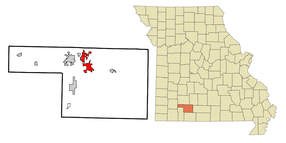 Locator map of Ozark