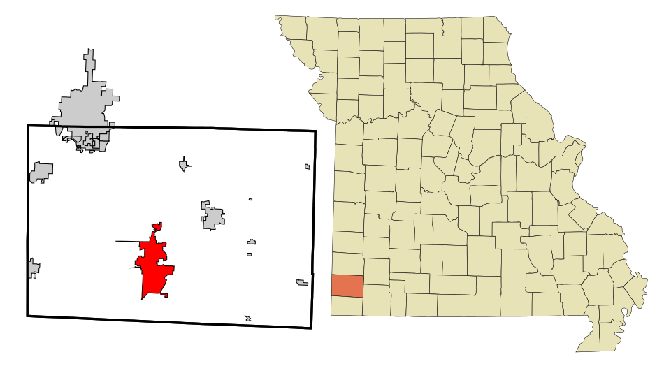 Locator map of Neosho
