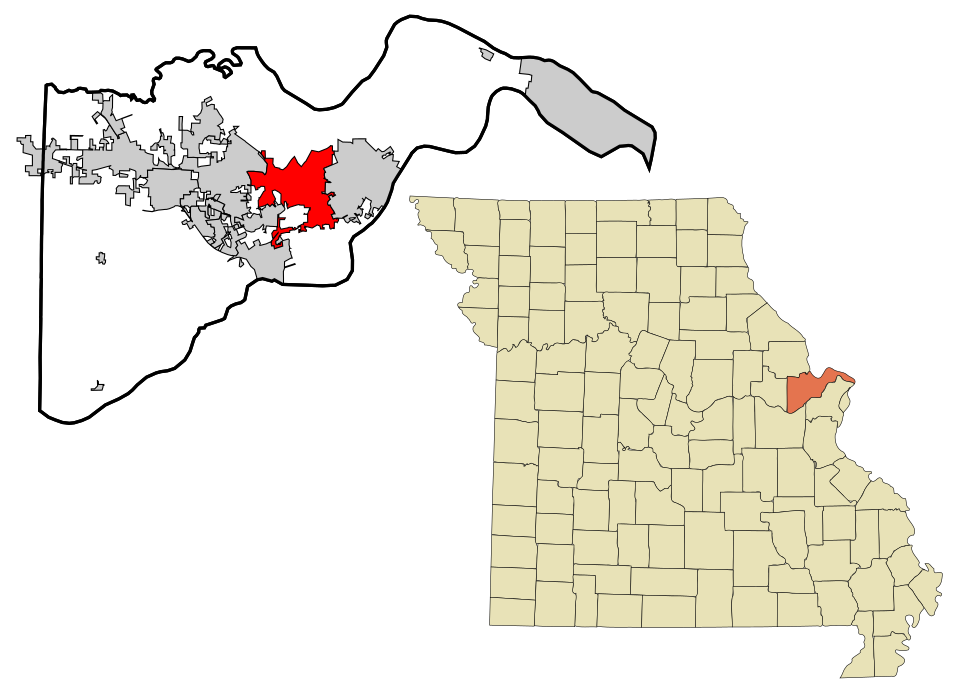 Map of St. Peters