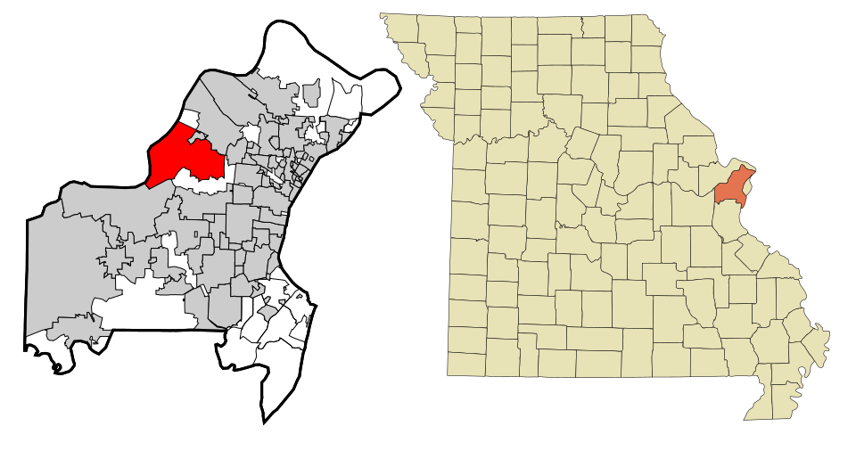 Map of Maryland Heights