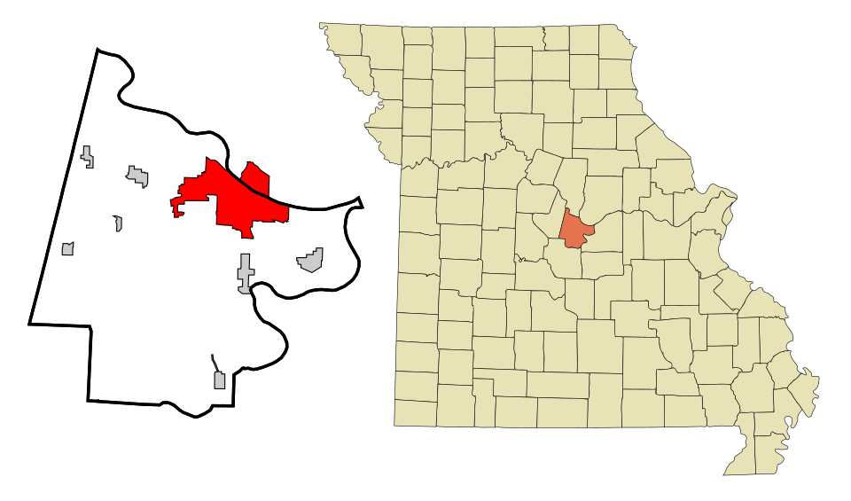 Locator map of Jefferson