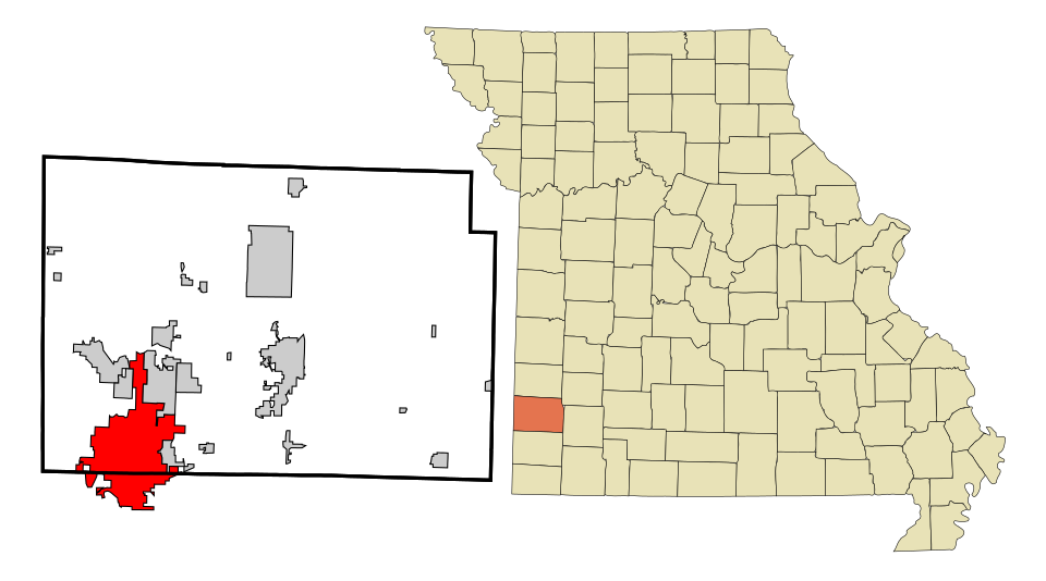 Locator map of Joplin