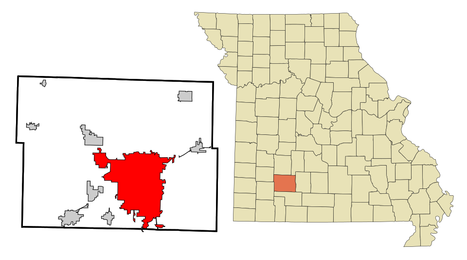 Locator map of Springfield