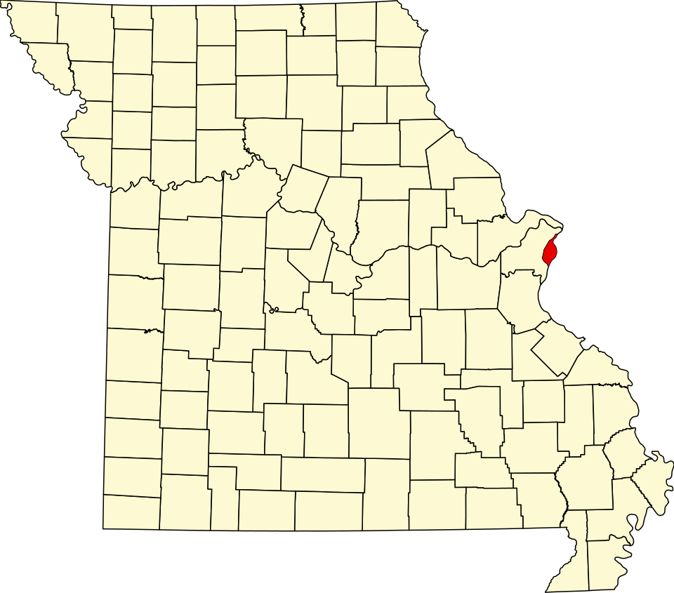 Locator map of St. Louis