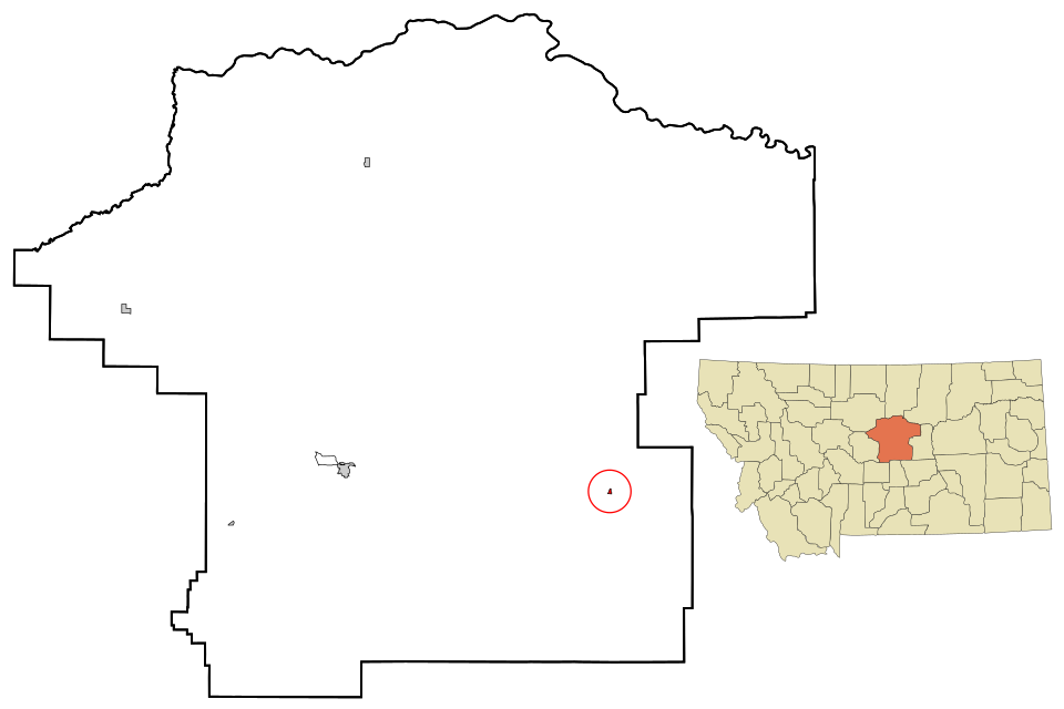 Locator map of Grass Range