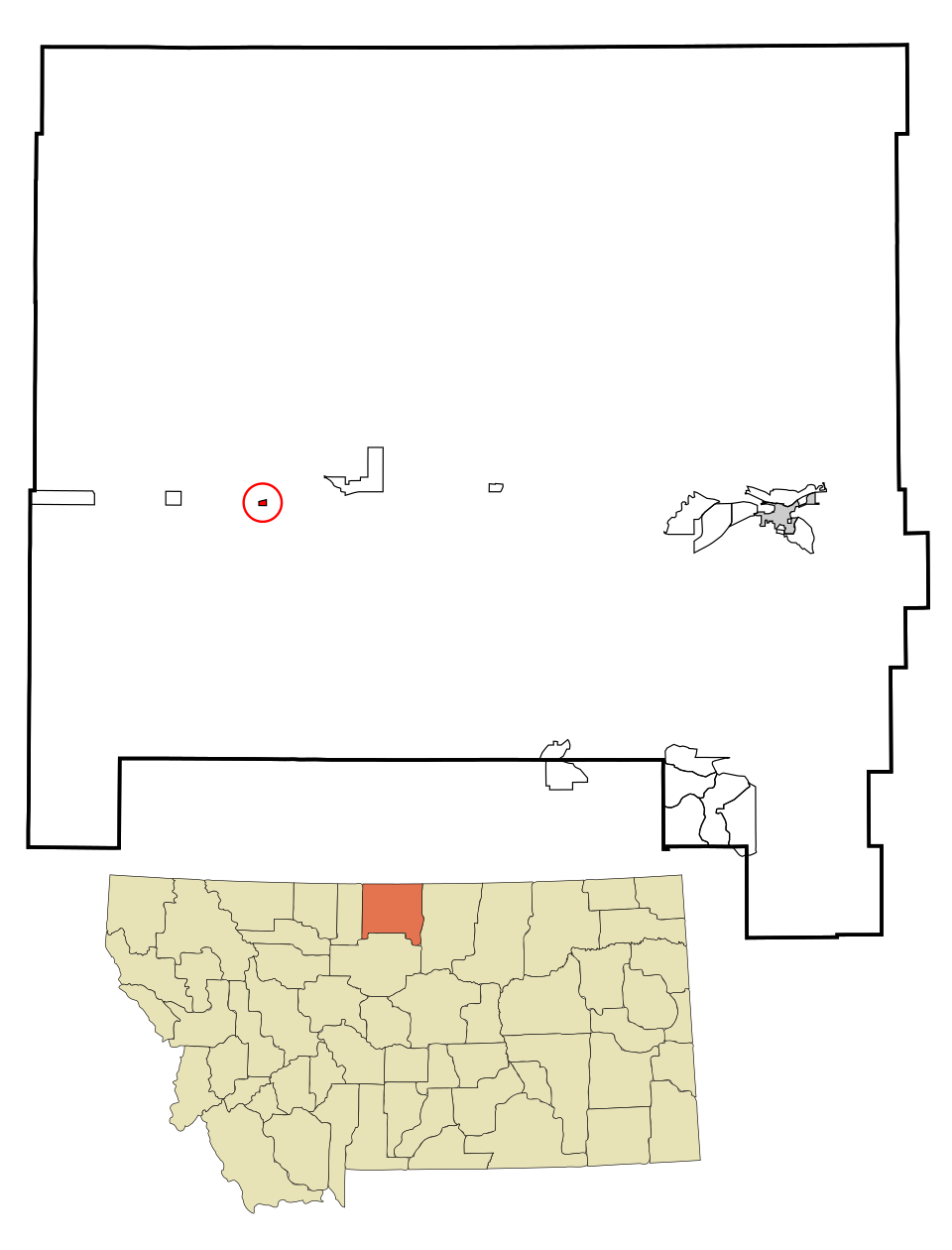 Locator map of Hingham