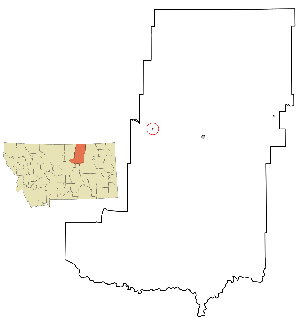 Locator map of Dodson