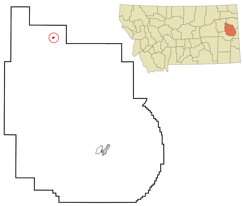 Locator map of Richey