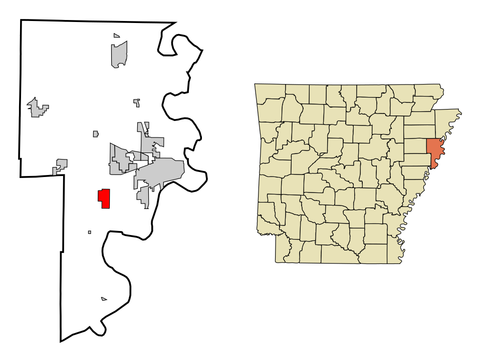 Locator map of Edmondson