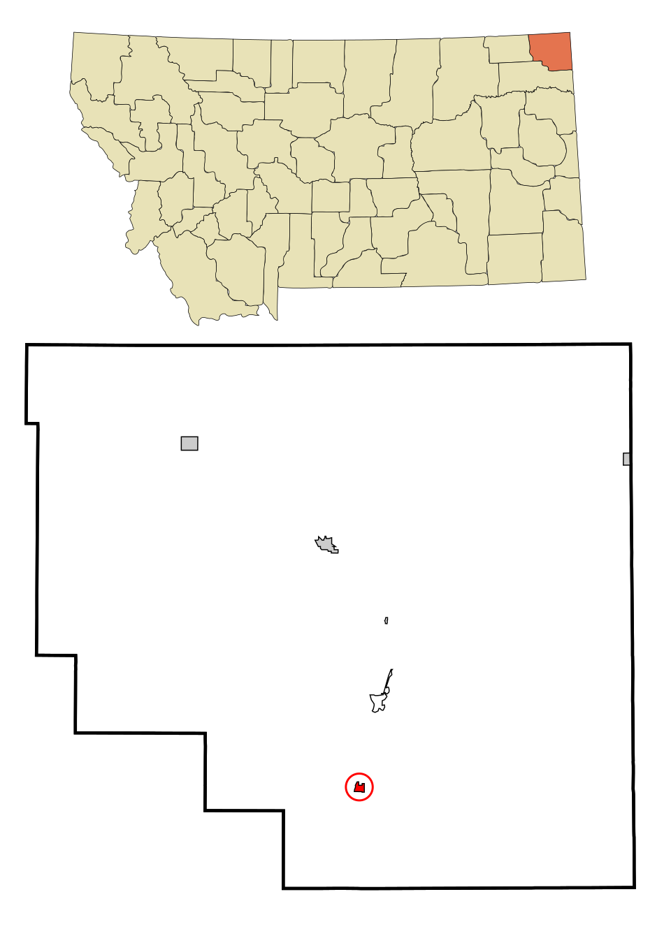 Locator map of Medicine Lake