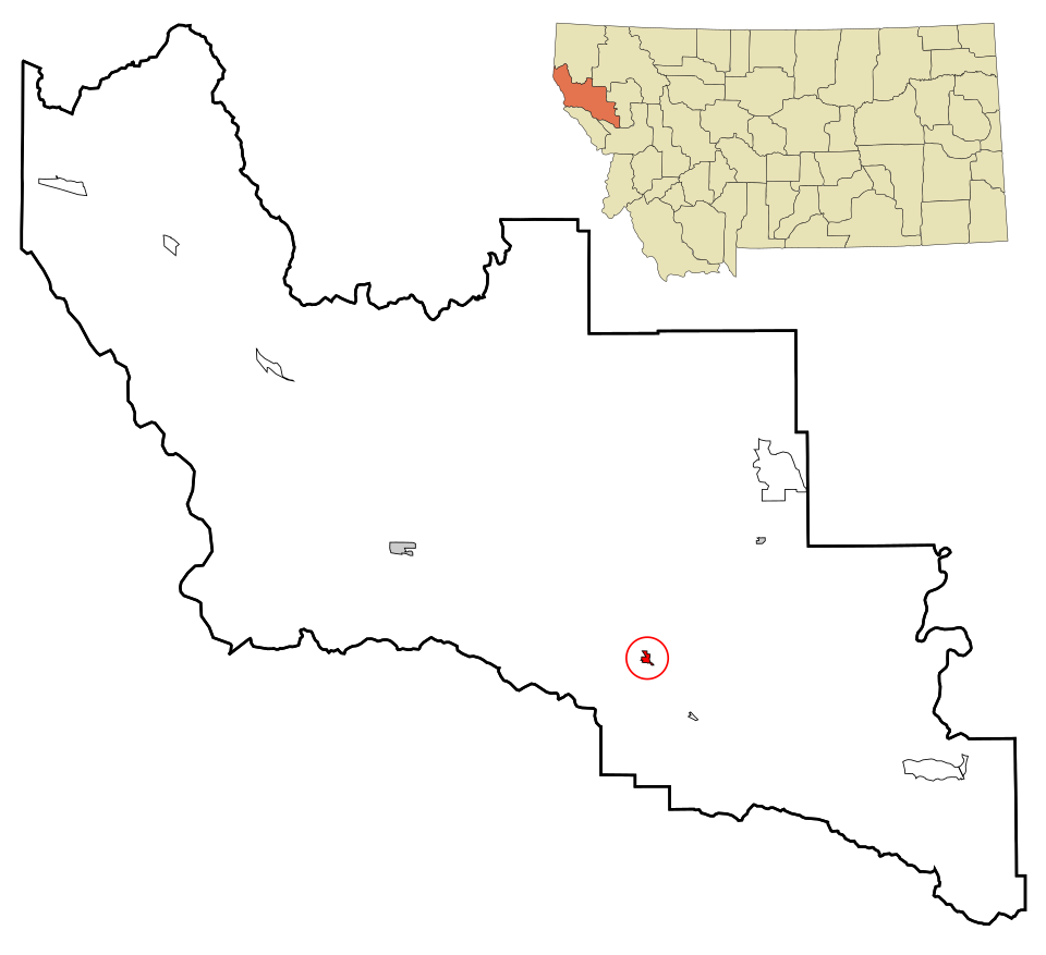 Locator map of Plains