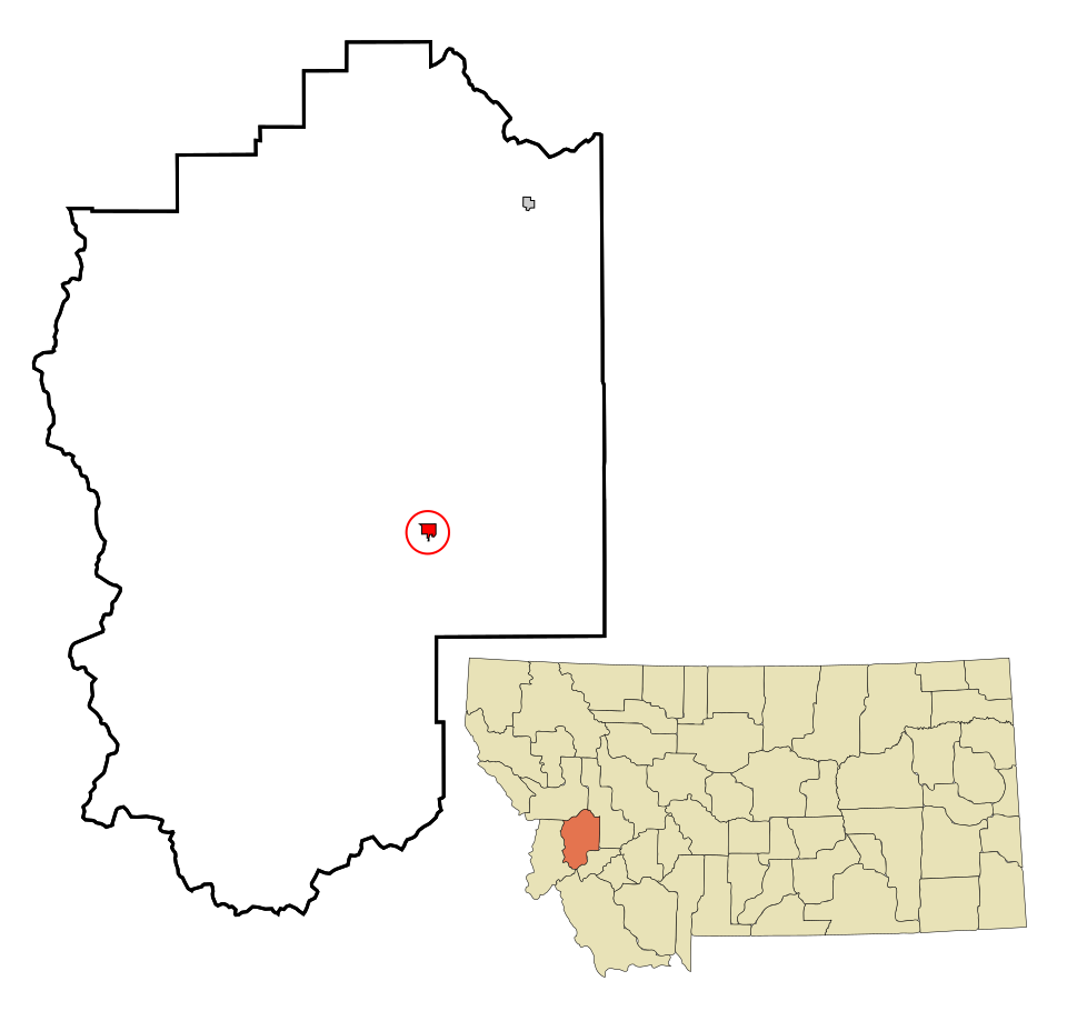 Locator map of Philipsburg