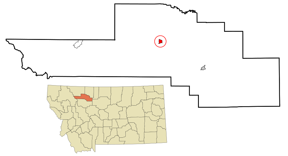 Locator map of Valier