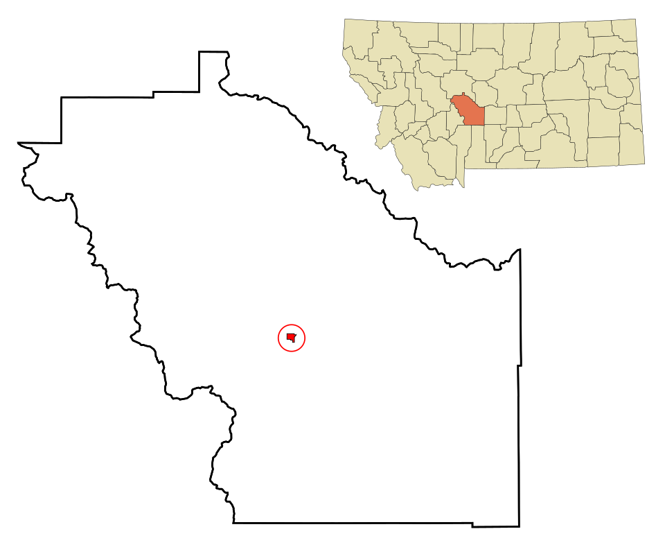 Locator map of White Sulphur Springs