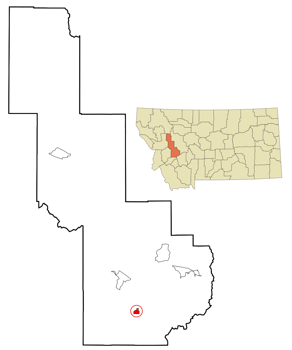 Locator map of Deer Lodge