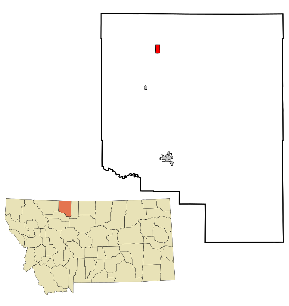Locator map of Sunburst